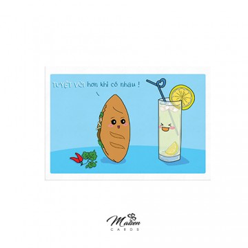 Postcard BÁNH MỲ - TRÀ CHANH Postcard BÁNH MỲ - TRÀ CHANH