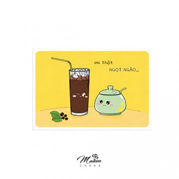 Postcard CÀ PHÊ - ĐƯỜNG